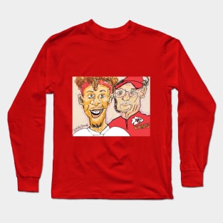 Patrick Mahomes and Andy Reid Kansas City Chiefs Long Sleeve T-Shirt